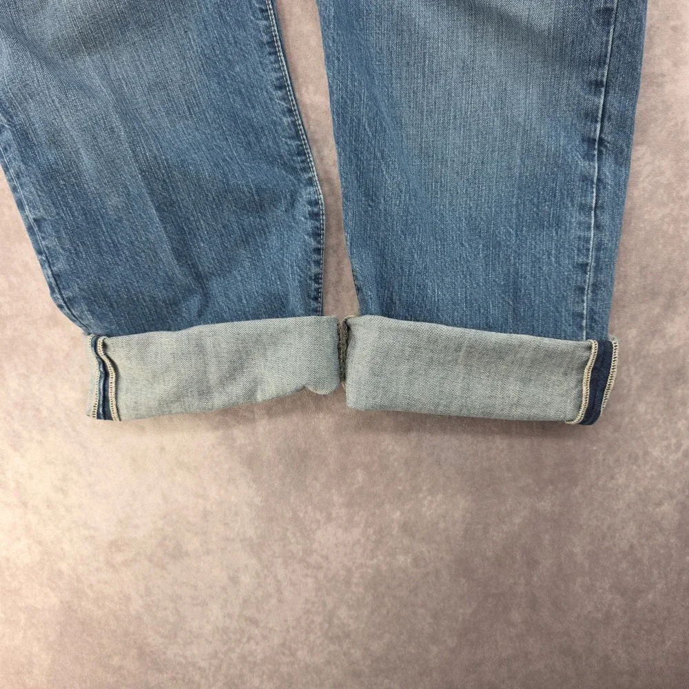 Polo Ralph Lauren Selvedge Jeans Mens 36x30 Straight Leg Medium Wash Fits 40x31